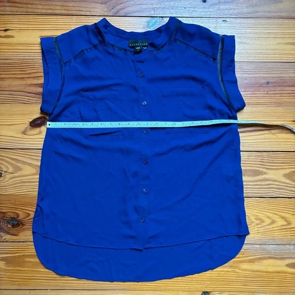 Attention Royal Blue Women's Blouse, L, EUC - Picture 5 of 10